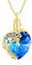 MEDWISE 14K Gold Baum des Lebens Urne Halskette für Asche 925 Sterling Silber Urne Anhänger mit Blauer Kristall Halskette Baum des Lebens Memorial Cremation Anhänger Schmuck für Frauen