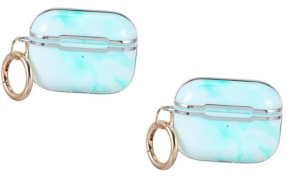 DIYEAH 2 Stück Kabellose Earphone Schutzhülle mit Langlebigem Verschluss Kompatibel für Airpods Pro Kratzfestes Staubdichtes Design Angenehm Weiches Material Einfach an Rucksack oder