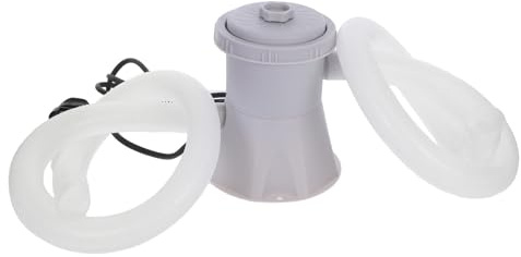 ELEOUTI Bomba para Limpieza de Piscina Filtro Depuradora Piscina de Plástico, Eléctrica Fácil para Limpieza en Fiesta Verano