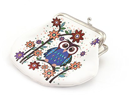Oblique Unique® Geldbörse mit niedlichen farbenfrohen Eulen - Portmonee (EIN-Eulenmotiv)