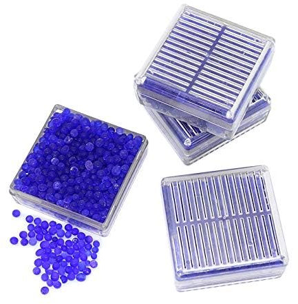 4 PCS Blue Silica Gel Trockenmittel Box Wiederverwendbare Silica Gel Trockenmittel Feuchtigkeit Feuchtigkeitsabsorber Silica Gel
