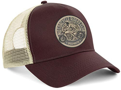 HELLMOTORS Motorcycle Riders Club Trucker Cap Oldschool Kappe Speed Master