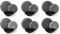 Excelsa 64787 Monochrome Gold Tellerservice, 18-teilig, Porzellan und Steingut, Schwarz