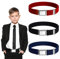 VCRANONR 3 Stück Kindergürtel Unisex Kindergürtel Elastisch 3 Farben Kindergürtel Ohne Schnalle Schwarz Einstellbar Gürtel Kinder geeignet für 2-15 jährige Jungen und Mädchen Stretchgürtel (34-75CM)