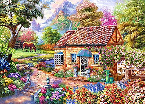 HUADADA Jigsaw Puzzles for Adults 1000 Piece -Sweet Home-1000 Piece Jigsaw Puzzles for Adults Challenging Game Toys