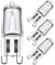 GMY G9 Halogen Oven Bulb 25W 230V 300℃ Heat Tolerant for Neff/AEG/Zanussi/Bosch/Oven Light Bulb 4 Pack
