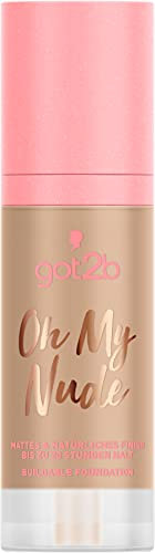 got2b Buildable Foundation Oh My Nude 050 Cream, langanhaltendes Make-up für ein semimattes Finish, mit feuchtigkeitsspendendem AQUARICH-Komplex, 30 ml