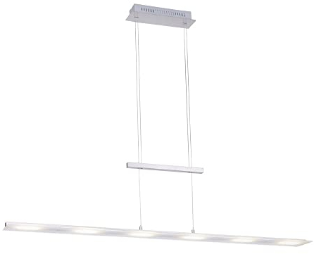 SellTec LED Pendelleuchte 130 cm, dimmbar Moderne Hängeleuchte mit Farbtemperatursteuerung über Sensordimmer, Pendellampe höhenverstellbar für Wohnzimmer, Küche Esszimmer…