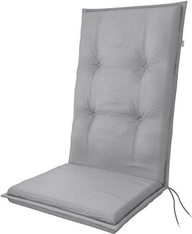 Doppler | Hochlehner Star | Gartenstuhlauflage | Grau | ca. 119x48x6cm