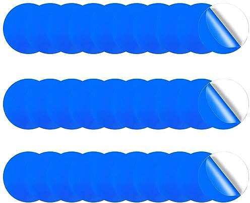 SHOWHEEL 30 Stück Pool Reparaturset Unterwasser,PVC Pool Flicken,Pool Reparaturset,Poolflicken Reparatur Pool,Poolflicken Selbstklebend Unterwasser,für Pools,Wasserbett, Aufblasbaren Sofas (blau)