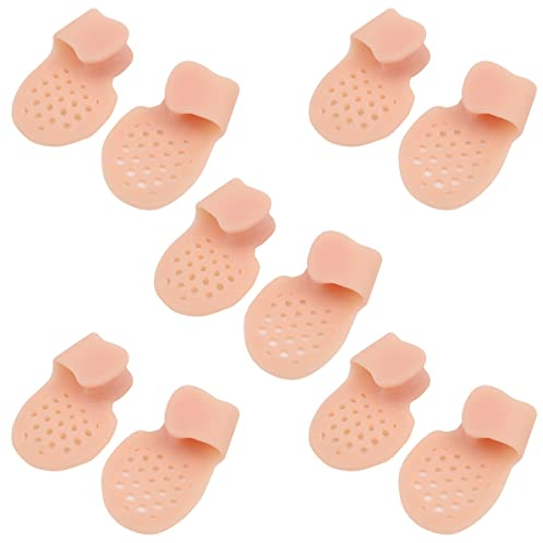 WANGCL 10 Stück Gel Little Toe Pads Little Toe Corrector Toe Straightener Pinky Toe Cushion Splint Pain Relief (Bei zehen, mädels)