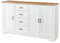 Stella Trading JASMIN Sideboard in Pinie hell, Artisan Eiche Optik - Kommode im Landhausstil mit Schubladen und viel Stauraum - 182 x 102 x 41 cm (B/H/T)