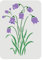 FINGERINSPIRE Campanula Schablone 29.7x21cm Glockenblume Kunststoff Schablonen Glockenblume Rechteckig Wiederverwendbar, Blumen Stencil Schablonen Heimdekoration Für Holzboden, Wand