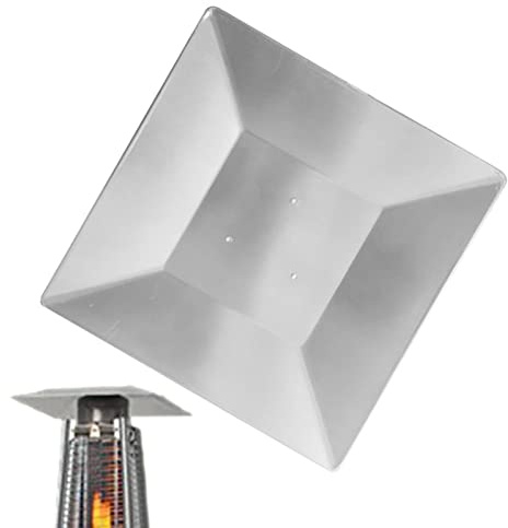 Bexdug Reflektorschild für Pyramid Terrassenheizstrahler | -Terrassenheizer-Top-Ersatzteile - Ersatzoberteil für quadratische Außenheizungen für Glas, Rohr, Vermeidung von Verschleiß, Biegen
