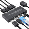 DP KVM Switch 2 Porte 4K @ 60Hz, DisplayPort USB KVM Umschalterfür für UHD Monitor Tastatur und Maus, mit 2 DP Kabeln und 2 USB Kabeln