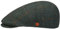 Mayser New Sidney Harris Tweed Flatcap Schirmmütze Schiebermütze Wollcap Herren - Made in The EU mit Schirm, Futter Winter Herbst-Winter - 56 cm grün