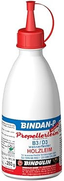 BINDAN-P Propellerleim® -das Original Holzleim Kunstharzleim inklusive Pinsel von E-Com24 (Propellerleim 280 gr.)