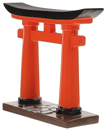 jojofuny Japanische Torii Tor Harz Miniatur Modell: Miniatur Japanisch Shinto Torii Für Aquarium Ornament, Fisch Tanks Dekorationen, Japanische Deko FüR Zuhause Bonsai ZubehöR