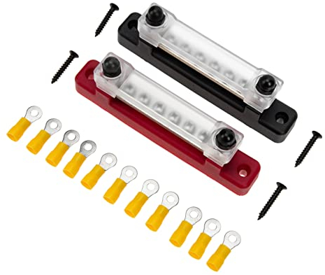 NUSITOU Klemmenblock 1 Satz Anschlussschraube Sammelschiene Des Verteileranschlusses Klemmleiste Stromverteilerblock Kfz-klemmenblock Verteilerklemme Terminal 150a Legierung Verdrahtung