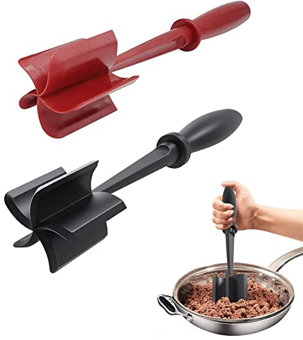 Fleischzerkleinererer, hitzebeständiger Kartoffelstampfer, Fleischzerkleinerer, vielseitiger antihaftbeschichtet, Fleischstampfer, Fleischzerdrücker, Kochgeschirr, hitzebeständiger Fleischstampfer