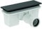 Ideal Standard T5327V3 Ultra Flat New Ablaufgarnitur flach DN40 mit Abdeckung für Duschwanne, Sperrwasserhöhe 3cm, Abdeckung Schwarz