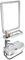 ARHAMS Vasque d'angle Suspendu Vasque à Poser, Lavabo Salle de Bain, Lave Main Gain de Place, Miroir, Mini Lavabo en Céramique Blanche avec Trop-Plein (Color : D)