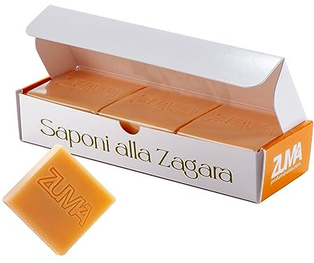 Profumi Zuma - Jabones naturales Perfumados Naturales de Azahar de Sicilia en Pack de 125g x 3 - Jabón Vegetal Multiuso con Flores de Naranjo para Cuerpo, Manos y Rostro
