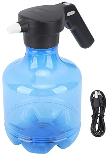 YUMILI 3L Elektrische Sprühflasche, Wiederaufladbar, Hochdruck-Reinigungsspray, Automatisches Bewässerungssprühgerät Mit Verstellbarem Auslauf Für Gartenarbeit, Düngung, Reinigung(Blau)