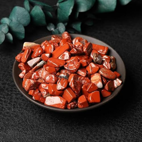 50g / 100g Spécimen De Gravier De Cristal Naturel Gravier De Cristal Décoration De La Maison Pierre De Couleur pour Aquarium Pierre D'énergie De Guérison Roche Min-Tourmaline Rouge-100g