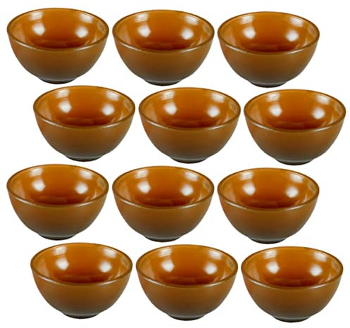 NAMOARLY 12Stücke Miniatur Schalen Dekorative Mini Schalen für Puppenhaus Küche Zubehör Mini Bowl Model für Mini-häuser und Mini-küchenaccessoires