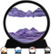 Sablier Decoratif, Sablier 3D, Sablier Liquide, Sablier Magique, Peinture de Sable, Cadeaux Sablier Deko Aesthetic pour Bureau Salon Bureau Adultes Enfants (Violet 7)