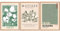 LOZULO Grün Poster Set Leinwand Bilder, Modern Wandbilder Wohnzimmer Schlafzimmer Deko Bild, Wanddeko Pictures Aesthetic Room Decor Matisse Posters Bilderset A3, ohne Rahmen
