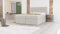 Boxspringbett Bett Ehebett Doppelbett FARO mit 2 Bettkästen, Topper T25 (Beige - Inari 22, 160x200)