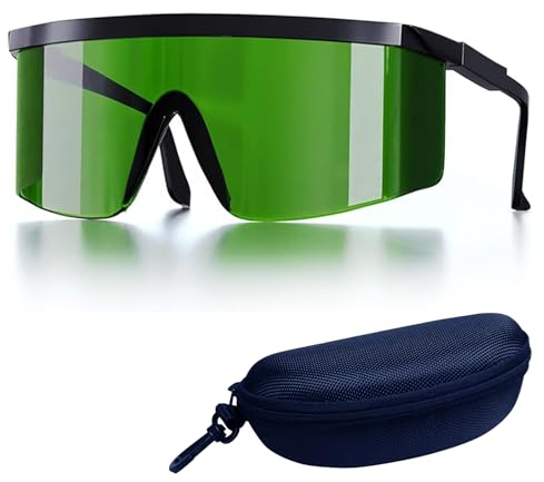Roinaid Laser Schutzbrille, UV Schutzbrille, IPL Schutzbrille, Laser Brille für Haarentfernung IPL, Absorbieren IR-, ARC-, BD-, UV-, IPL-Pulslicht, Geeignet für Schönheit, Industrieschweißen USW.