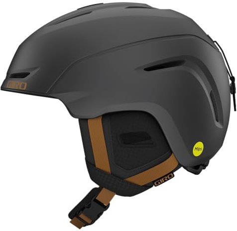 Giro Neo MIPS Ski Helmet - Snowboard Helmet for Men, Women and Youth - Metallic Coal/Tan - M (55.5-59cm)