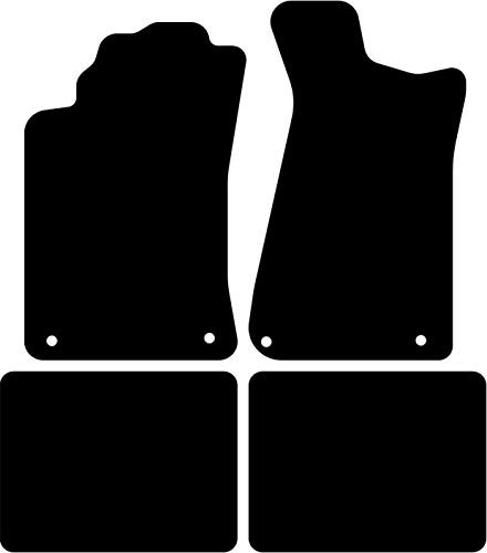 Kovvar Fußmatten passend für Audi 80 B3/B4 1986-2000 Passend zur Ausführung: Limousine/Cabriolet | Variante 1 | Qualität: Comfort