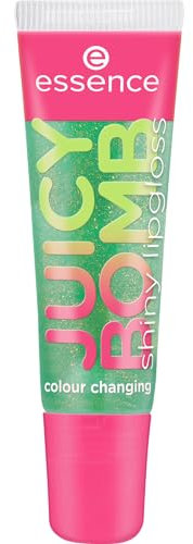 essence JUICY BOMB shiny lipgloss, Nr. 107, Grün, glänzend, strahlend frisch, schimmernd, vegan, ohne Konservierungsstoffe, ohne Parabene, ohne Mikroplastikpartikel, 3er Pack (3x10ml)