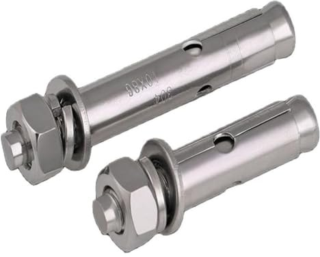 Dehnschrauben Dehnschrauben 5 Stück M8 316 Edelstahl Dehnschrauben Erdungsschraube Verlängerte, extra lange Dehnschrauben mit Räumdraht(50mm)