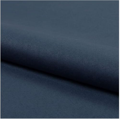 Fabreco NUBUK Polsterstoff Meterware 148 cm breit, 100% Polyester, Gewicht 300 g/lfm, Microfaser, Velourleder ideal als oder Möbelstoff für Sofakissen, Polsterbezüge - Blau