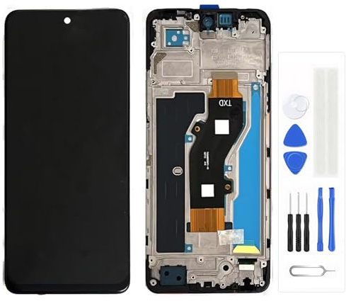 Pantalla LCD para Infinix Hot 50 4G X6882 Pantalla LCD de repuesto con digitalizador táctil (con marco negro)