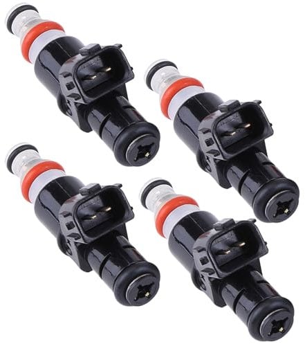 4PCS Fuel Injector Nozzles 16450-RB0-003 Petrol Fuel Injectors Compatible for Honda Jazz Mk3 Car Petrol Injection Nozzles Replaces 16450RB0003 Fuel Injector Nozzle