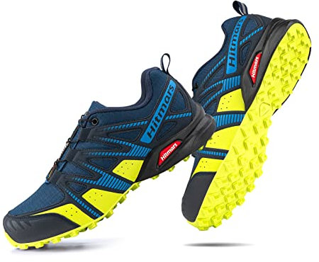 Hitmars Trailrunning Schuhe Herren Männer Trail Running Traillaufschuhe Damen Wanderschuhe Trekkingschuhe Unisex Laufschuhe Blau-Grün EU 43