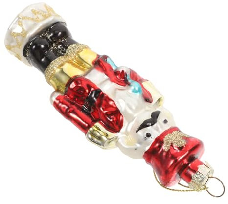 HOLIDYOYO Glasornamente Für Weihnachten -Ornamente Aus Hängendes - -Ornament Weihnachtsbaum-Dekoration Party-versorgung Dekorativer Weihnachtsnussknacker