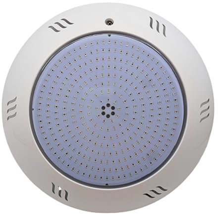 SWIMHOME Foco LED para Piscina | Blanco Cálido 3000k | 35W 12V AC | Instalación de Superficie | Relleno de Resina (Blanco Cálido 3000k)
