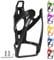 OSIGEI Bottle Holder Bicycle Updated Version Drink Holder 35 g Lightweight Water Bottle Holder Colour Gradient Drink Holder Bicycle for MTB and Road Bikes (Black)