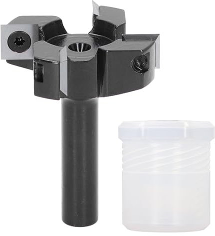Fraise à surfacer pour panneaux de particules, 4 ailettes, 2 pouces, pour aplatir les dalles, avec tige de 12 mm, pour le travail du bois et les machines CNC, acier à haute teneur