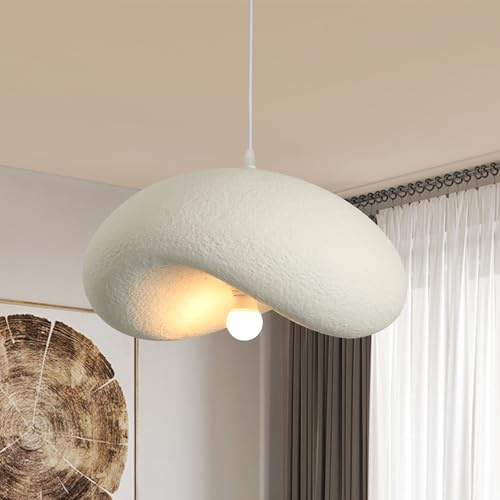 HvKvHvY Moderna LáMpara De ArañA, ArañA De Estilo JaponéS Wabi-Sabi, Blanco Colgante De Luz E27 Sombrero En Forma De Pantallas De LáMpara Para Comedor Cocina Isla Dormitorio LáMpara De Techo.50Cm
