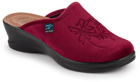 Fly Flot Engraved Self-Moulding Mules - Burgundy Size 6