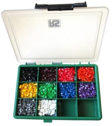 Cable Markers Cable Marker Kit (1000 pcs) Chevron Cut Colour Code Numbers(0.5mm2)