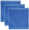 möve Superwuschel Seiftuch 30 x 30 cm aus 100% Baumwolle, cornflower 3er Set